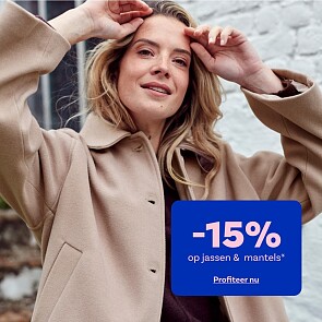 -15% op jassen en mantels