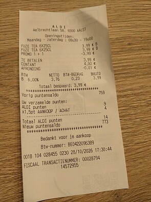 Fuze tea in blik 1 + 1 gratis bij Aldi