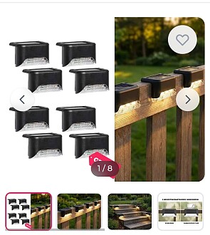 Randverlichting Solar Met Sensor 4+4