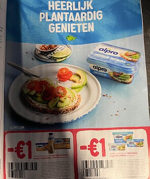Alpro boter coupons in Libelle -1,00€