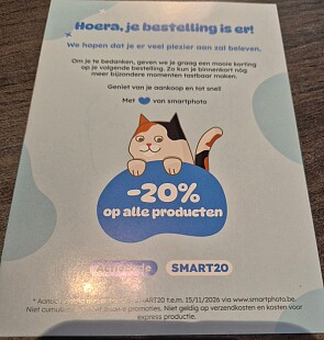 20% korting bij Smartphoto.be