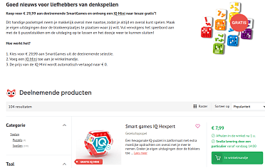 Standaard boekhandel: Ontvang een IQ Mini naar keuze gratis
