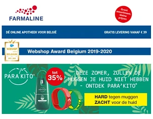 Farmaline geeft tot -35% korting op PARA'KITO...
