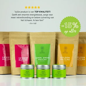 Nieuwe actie van Joy of Matcha.. -15% korting...