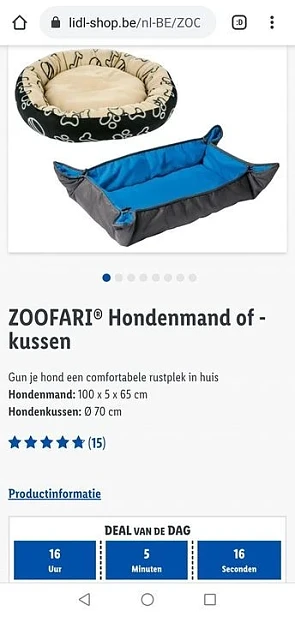 Vandaag deze dagdeal op Lidl-Shop, een honden...