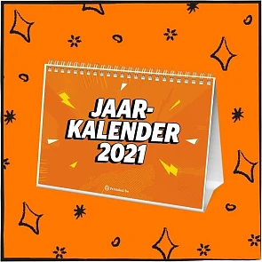 Gratis bureaukalender voor 2021 via Printdeal...