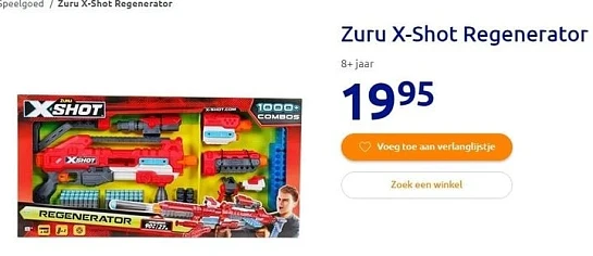 Een toevallige promo gevonden: Zuru X-shot re...