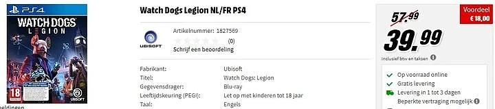 De nieuwe Watch Dogs Legion voor PS4 & Xbox O...