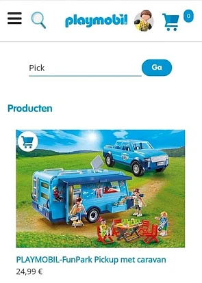 Bij Playmobil 24,99. Bij inschrijving nieuwsb...