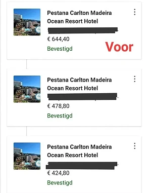 Zonet €333 uitgespaard bij booking.com door o...