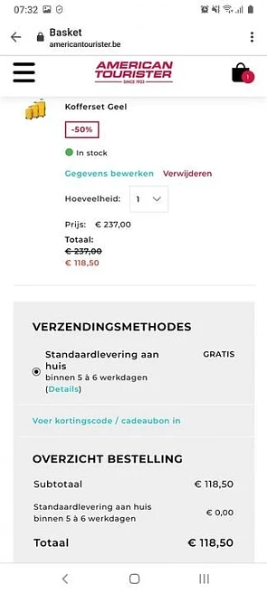 American Tourister korting tot 50% https://ww...