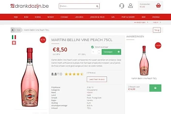 Op drankdozijn.be staat de Martini Bellini Pe...