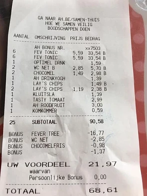 AH Aalst bonusknallers Fever Tree Tonic (Bla...