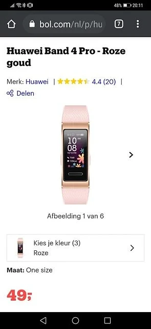 Voor wie fan is van deze huawei horloges... D...