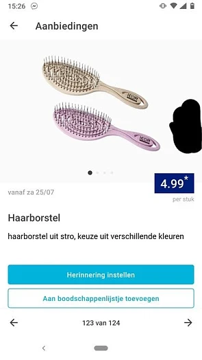 Vanaf zaterdag super borstel te koop bij aldi...