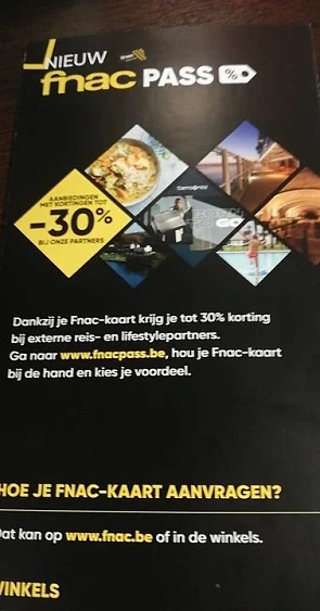 Interessant voor de mensen met een Fnac-kaart...