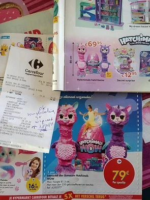 Super tevreden hatchimals Carrefour 5x versch...