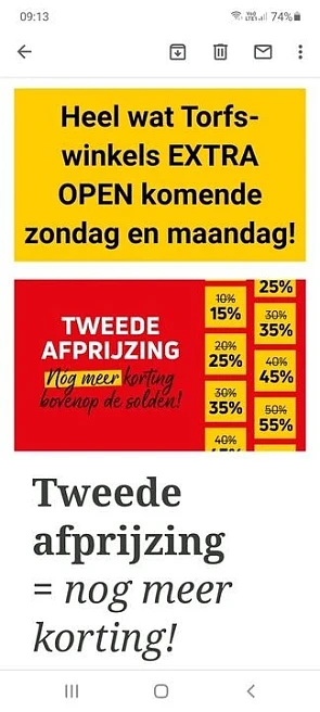 Actievoorwaarden: extra korting enkel geldig...