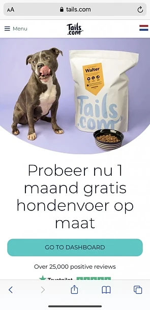 Gratis hondenvoer voor uw hond voor een volle...