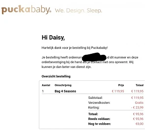Nog meer fans van de slaapzakken van Puckabab...