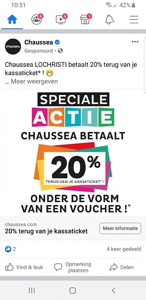 Chaussea Lochristi actie