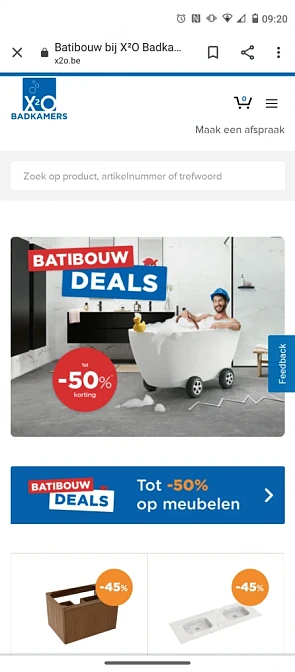 Batibouw deals bij X2O