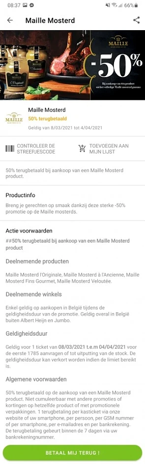 Nu op Myshopi, Maille Mosterd voor 50% terugb...
