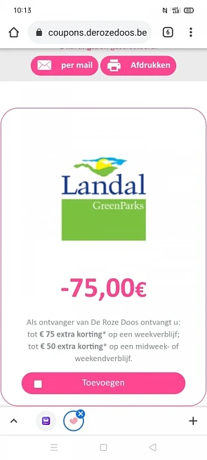 Tot €75 korting op een verblijf bij Landal, a...