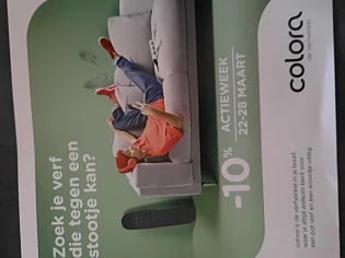Colora verfwinkel .ook op colora.be 10% kort...