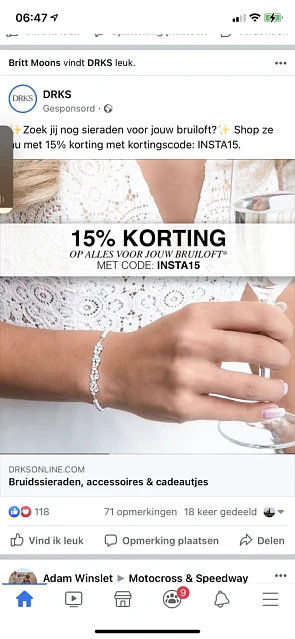 15% korting op DRKS met de code INSTA15!