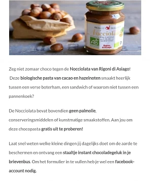 Staaltje Nocciolata choco Je hebt wel een fb...
