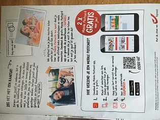 2x gratis mobile postcard versturen vanuit mo...