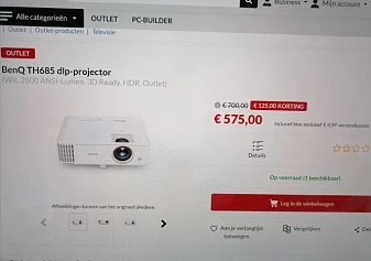 BenQ Th685 dlp projector bij Alternate.be met...