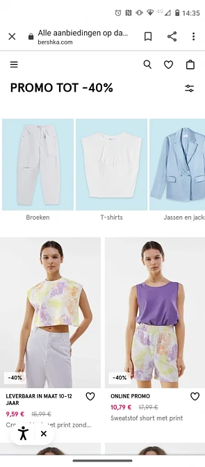 Bershka online promo -40%