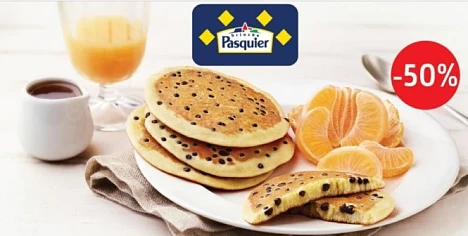 Pasquier pancakes met chocoladestukjes 50% ca...
