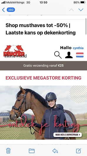 Voor de paardensport liefhebbers. Mooie korti...