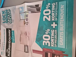 Bij de keukenbouwer korting op meubilair en t...