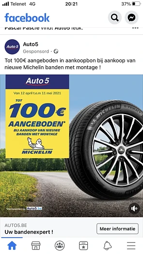 Nu bij Auto 5 tot 100 euro terug in aankoopbo...