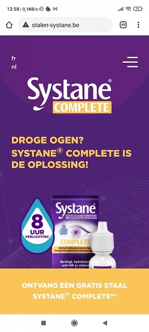 Gratis staaltje Systane oogdruppels! http://s...