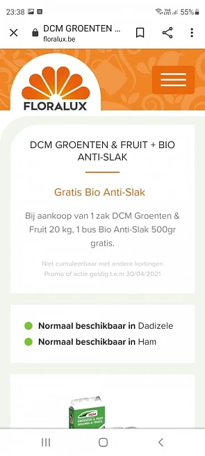 Bij Floralux Dadizele of Ham krijg je bij aan...