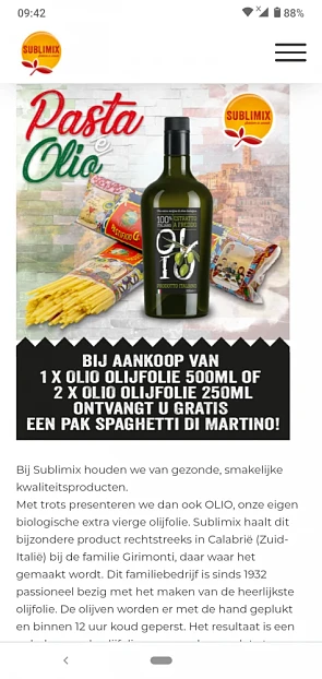Op https://sublimix.be/product/olio bij aanko...