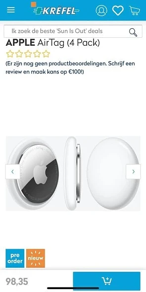 Voor de Apple fans (ikke 😅). Je kan de AirTa...