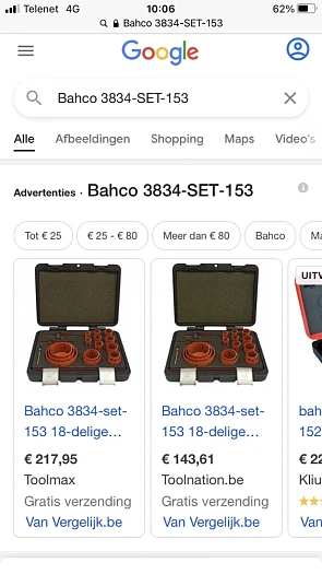 Hele mooie actie op Toolnation.nu Bahco 3834-...