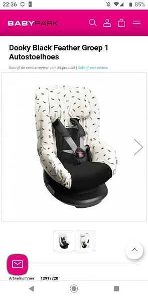 Dooky autostoelhoes voor 19,96 euro via Babyp...