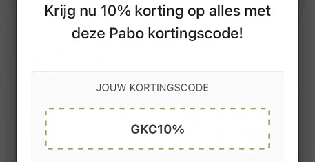 Krijg nu 10% korting op alles met deze Pabo k...