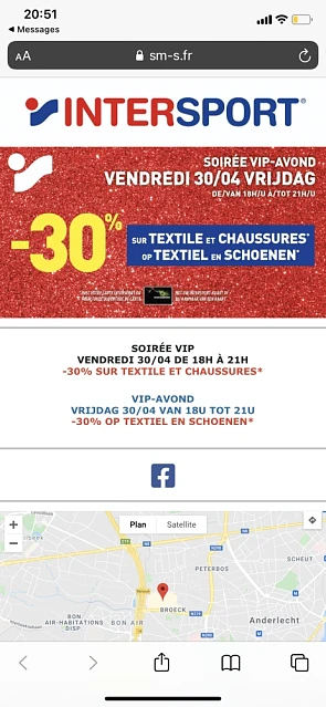 Koopavond bij intersport anderlecht! 30% op k...