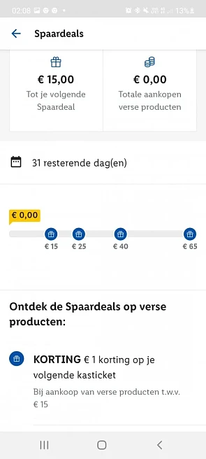 Spaardeals met Lidl plus-kaart gedurende de h...
