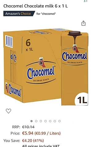 Chocomel in de aanbieding bij Amazon! 0,99/li...