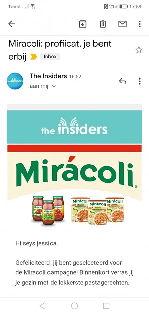 Yes we mogen weer testen dankzij the insiders...