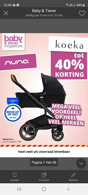 Bij babyentiener.nl nu tot 40% korting op koe...